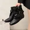 Botas Martin de Moda Atractivas para Mujer Otoño Invierno 2026 Botines Chelsea Dulces y Frescos sin Cordones con Hebilla Oculta para Aumentar la Altura
