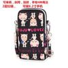 Bolsa de teléfono móvil de dibujos animados monedero de dos capas billetera vertical bolsa de mensajero de gran capacidad minibolso de hombro bolso de muñeca halter