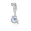Anillo de Ombligo Nuevo Estilo Transfronterizo Sin Perforación Resina Rhinestone Incrustado Colgante de Cruz Pinza para Ombligo Anillo de Ombligo Falso