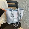 Bolsa Tote Grande e Elegante para Mulheres 2025 Outono Nova Bolsa de Ombro Tendência Estilo Coreano para Trabalho e Dia a Dia