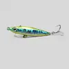 Señuelo de Delfín para Lanzamiento a Larga Distancia, Señuelo Pequeño tipo Jig Flotante, Jig de Anzuelo Simple o Doble para Capturar Peces de Superficie como el Pez Mandarín y la Caballa