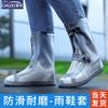 Cubrezapatos a prueba de lluvia y nieve para hombres y mujeres, impermeable, grueso, antideslizante, con agarre, suela resistente al desgaste, cubrezapatos impermeable para día lluvioso