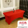 Toalha de Mesa Retangular Elástica Transfronteiriça Cor Sólida 6FT Toalha de Mesa de Jantar Toalha de Mesa para Casamento ao Ar Livre Capa de Mesa Elástica para Coquetel