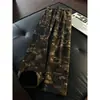 Pantalones Deportivos de Chándal Camuflaje Pesado Americanos para Hombre Otoño Desaliñados Atractivos de Alta Gama Pierna Recta Pantalones Casuales Cleanfit