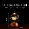 Lámpara de Bola de Cristal Real para Ofrenda, Lámpara de Loto Recargable, Lámpara de Buda de Cobre, Lámpara Frontal de Buda, Lámpara LED Eterna, Lámpara de Ofrenda para el Hogar