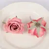 Flor de rosa de simulación europea DIY corona decorativa pared de flores de boda diseño floral flor de rosa de simulación de tela venta al por mayor