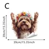 Adesivos de Janela de Animais Peculiares com Tema de Cura Transfronteiriça Apresentando Vacas das Terras Altas, Filhotes, Camelos e Múltiplos Padrões para Escolher, Adesivos de Janela Eletrostáticos