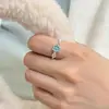 Anel Minimalista de Flor Esmaltada para Mulheres, Anel Elástico com Contas Coloridas de Pérola Falsa, Anel de Dedo Indicador Estilo Ins