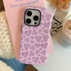 Capa de Celular Personalizada Rosa com Estampa de Corações e Design Doce, Anti-Queda, Resistente ao Desgaste, Proteção Completa das Bordas, Compatível com Vários Modelos da Apple