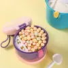 Caja de Almacenamiento para Leche en Polvo de Bebé con Asa, a Prueba de Fugas, Apertura de un Solo Toque, Contenedor Sellado Portátil para Snacks Infantiles y Alimentos Complementarios