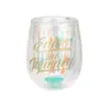 Ponto Transparente Impressível Criativo Forma de Ovo Taça de Champagne Sem Pé Taça de Vinho Tinto Taça de Whisky vidro vidro