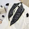 Lenço de Seda Coreano Fácil de Cuidar e Resistente a Amassados, Lenço Decorativo Pequeno para Pescoço com Padrão Paisley Listrado Bolinhas Diamante Fashion Retrô, Lenço de Cabeça, Lenço