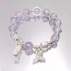 Explosões Super Fada Mori Cristal Lua Pulseira Feminina Design de Nicho Estudante Joker Cor Doce Pulseira de Namorada