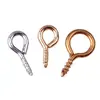 Materiais para miçangas artesanais diy acessórios para joias pérolas chamativas sem furo pinos de olho pinos de chifre de ovelha acessórios de cobre atacado