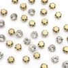 Diamantes de Imitación de Garra de 3 mm Transfronterizos, Diamantes de Imitación de Garra D de Tres Puntas Antienredos Cosidos a Mano para Vestidos de Novia, Diamantes de Imitación Brillantes de Zirconia Real, Accesorios DIY para Zapatos y Ropa