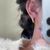 Pendientes de plata de ley color vino tinto estilo francés 2024 nuevos populares pendientes de esmalte de alta calidad pendientes de diseño exquisito para mujer