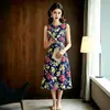 Vestido de Noche Nuevo Estampado 2026, Estilo de Nicho de Lujo Ligero, Adecuado para Ser Anfitrión de Banquetes, Exámenes Artísticos, Actuaciones de Coro y como Vestido de Madre