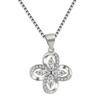 Moda Elegante Pingente Giratório Olho de Cavalo do Amor Trevo de Quatro Folhas Formato de Flor Pingente Luz Luxo Felicidade Nó de Quatro Folhas Pingente