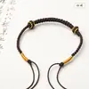 Trenza Sencilla de Cuatro Hilos Semiacabado Cuerda Trenzada Hecha a Mano Cuentas de Transferencia Doradas Duras Pulsera Zodiacal para Hombres y Mujeres Hilo Rojo