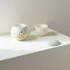 Taza de Té de Cerámica Moji con Filtro Taza de Té de Oficina de Gama Alta Pintada a Mano Taza Personal con Separación de Agua y Té Taza Mug