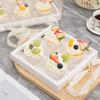 Vaso de Papel Transparente Caja de Empaque para Postre Vaso Grande para Muffin Caja para Tarta de Huevo Caja de Empaque para Pastel Empaque Portátil para Pastelería y Repostería