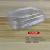 Caixa de embalagem plástica transparente para bolo de pêssego caixa de embalagem para biscoito pão bolo caixa de embalagem plástica descartável PET para confeitaria
