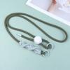 Funda para Teléfono Móvil Color de Contraste Estilo Coreano Nuevo Comercio Exterior Cuerda para Colgar Clip Trasero Correa Cruzada Ajustable Moda Cadena Colgante Tejida