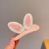 Pinza coreana de lana tejida para bebé, linda tela de bolsa de viento, pequeño animal de dibujos animados, patrón de fruta, pinza para flequillo, pinza para el cabello de corazón de niña
