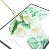 Simulación Tres Puntas Flores de Lirio Pequeñas Arreglo Floral Bloque Flor Flores Artificiales Material Floral Decoración de Boda Flores Artificiales