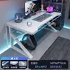 Mesa de escritório simples para quarto, uso doméstico, mesa de escritório simples, mesa dupla para computador, bancada de trabalho, mesa de jogos para casal