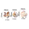 Cuentas Acrílicas Beige Serie Océano Agujero Recto Accesorios para Joyería DIY Pulsera Collar de Tortuga y Caracola Cuentas Sueltas