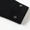 Chaqueta de hombre de cuello alto con correas, diseño moderno, corte tridimensional, patchwork deconstruido, chaqueta corta de trabajo para primavera y otoño