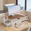 Armazenamento e Organização para Sala de Estudo Suporte de Resfriamento para Computador Suporte de Mesa Extraível para Computador de Escritório Suporte de Elevação para Computador