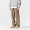 Pantalones Wei para Hombre Marca de Moda Americana Sueltos Otoño/Invierno Cordón en la Pierna Rectos Tubo Pantalones Casuales para Exterior
