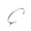 Pulsera romana digital hueca de tendencia europea y americana, pulsera lisa para amantes, pulsera chapada en oro de 18 quilates, venta al por mayor de fábrica