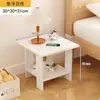 Mesa pequena, mesa lateral de sofá, mesinha de centro pequena para sala de estar, apartamento pequeno, casa alugada, prateleira de cabeceira, mesa de chá minimalista nórdica