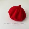 Gorro Bebé Estilo Coreano Bailey Primavera Otoño Invierno Lana Tejida Cálido Niños y Niñas Boina Bebé