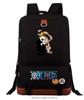 Mochila escolar de gran capacidad con estampado de Luffy de One Piece para estudiantes jóvenes, mochila de viaje para hombres y mujeres