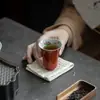 Mo Ji Alum Vermelho Pintado à Mão Yuexin Flor Boca Chá Perfumado Xícara de Chá Cereja Vermelha Underglaze Color literati Alta Xícara de Chá