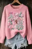 Suéter Imitación Transfronterizo Europeo y Americano para Mujer Tejido Grueso Top Chaqueta Versátil de Manga Larga Nochebuena