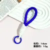 Estilo Ins Corda Curta Trançada Cordão para Celular Chaveiro Colorido Candy Corda Artesanal Unissex Pulso Cordão Anti-Perda Removível