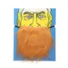 Accesorios de actuación de barba blanca y negra para Halloween barba de anciano barba para baile de máscaras de Navidad en stock al por mayor