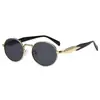 Nuevas y Populares Gafas de Sol Redondas Metálicas Retro de Tk para Hombres y Mujeres, Gafas de Sol de Moda Geniales, Protección Solar Polarizada, Gafas de Moda Estilo Callejero