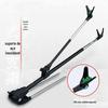 Aço inoxidável Pesca Rod Bracket Preto King Kong Three-in-One Fortaleza Rod Rod Hand Rod Rod Rod Ground Insertion Platform Suprimentos de Equipamentos de Pesca