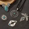 Accesorios de estilo vintage, desgastados, calados de margaritas pequeñas e inspirados en turquesa, estilo bohemio, hechos a mano, para DIY, de Amazon, transfronterizos