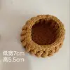 Posavasos de Ramo de Rosas Hecho a Mano Terminado Crochet de Lana Cambio de Taza Ramo de Mano Regalo Creativo Posavasos de Flor Tejida