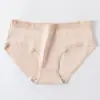 Ropa interior de algodón para mujer Live Simple con refuerzo, de cintura media, ligera, con borde elástico en la cintura, estilo japonés, color caramelo, bragas para mujer