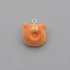 Accesorios para Joyería DIY Resina Simulación Comida Juego Pan Galleta Adornos Colgante Pendientes Llavero Colgante Material
