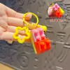 Llavero Colgante Creativo de Bloques de Construcción DIY Decoración de Llavero de Mochila Escolar Juguete de Alivio del Estrés Infantil Regalo Venta al por Mayor