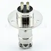 Soquete de Aviação GX16 Flange Fêmea 2/3/4/5/6/7/8/9/10 Plugue Conector Integrado